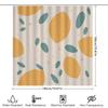 Leopard Print Shower Curtain Modern Decorative Design For Bathrooms Green Orange Leaves Pattern