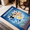 Bluey's Soccer Adventure Customizable Name Carpet Design for Hallway Game Room Entryway Bedrooms Antislip Carpet Decorate Offices Gift for Festivals