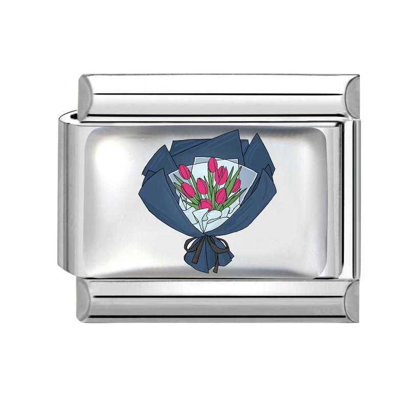 Wholesale Women's Creative Sunflower Mushroom Cat Butterfly Star Dog Charm Fit 9mm Stainless Steel Bracelet DIY Jewelry Gifts
