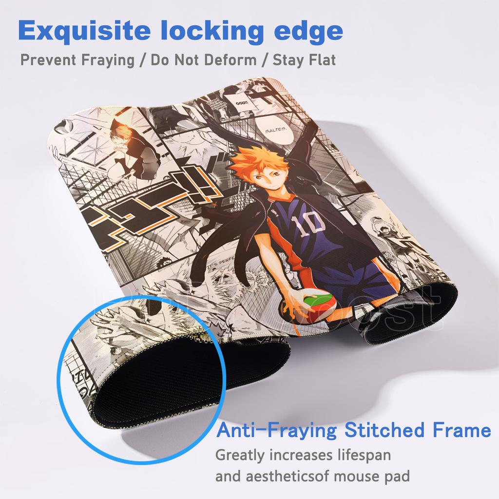New Anime Haikyuu Mouse Pad Rubber Carpet PC Gaming Table Mat Laptop Desk Pad XXL Non-slip Computer Keyboard Office Desktop Mats