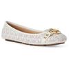 Michael Kors MK Logo Slip-On Mode Freizeit Schuhe Damen Sneaker Vanille-Weiß 49T8FUFR1B150