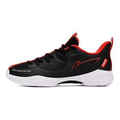 Li Ning  LITE Textile, Leather Comfortable Cushioning Slip Resistant Abrasion Resistant Support Rebound Low Top AYZS016-2