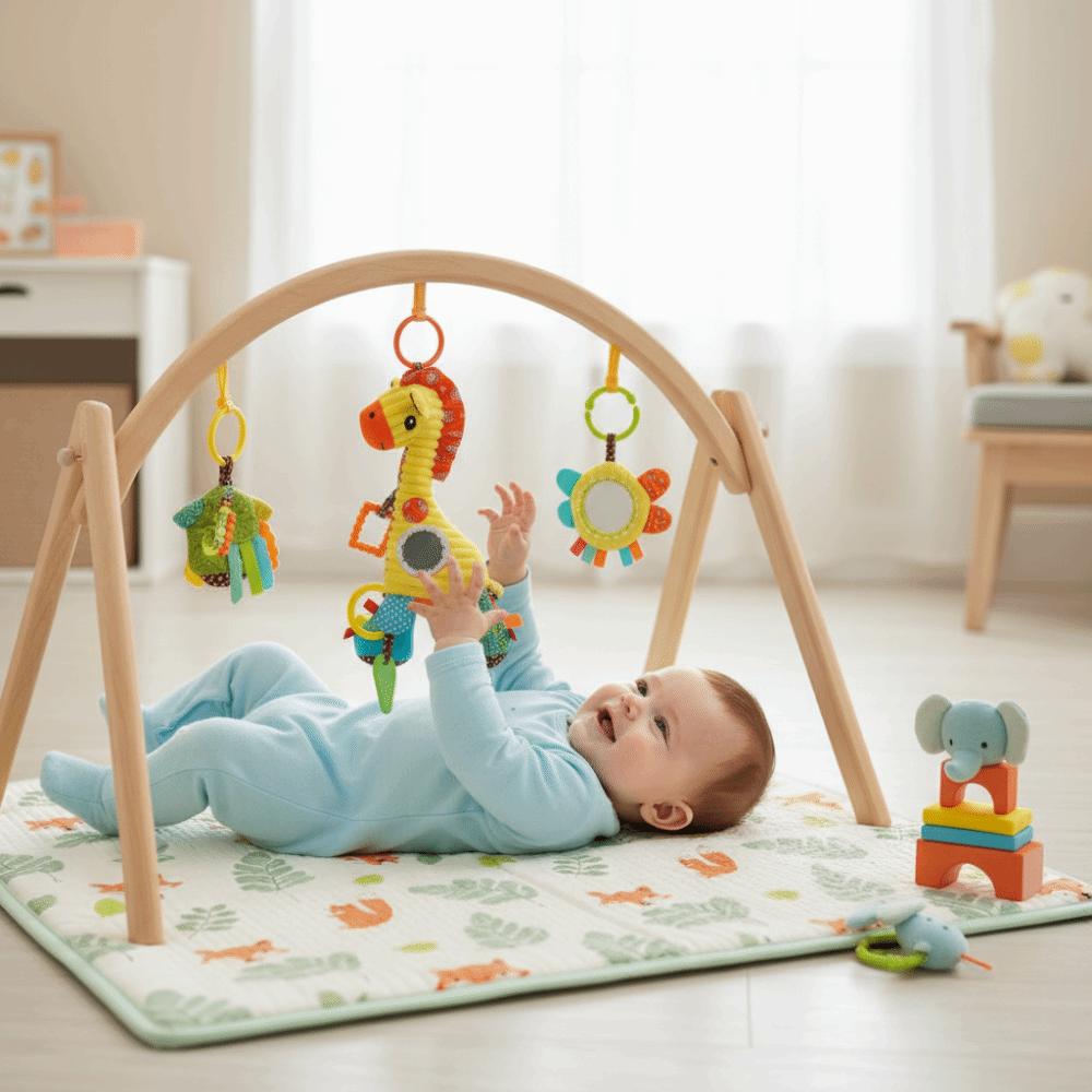 Soft Plush Plush Infant Rattles Handle Grip Baby Development Toys Stroller Mobile Toys  Infant Crib