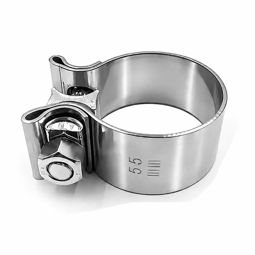 Stainless Steel Pipe Connection Hoop 40-76mm Steel Pipe Clamp Strong Hose Clamp