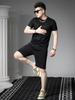 Ozhouzhan Summer Men's Casual Set 2025 New Solid Short sleeve T-shirt Five Points Shorts Men's Clothing Two-piece Set