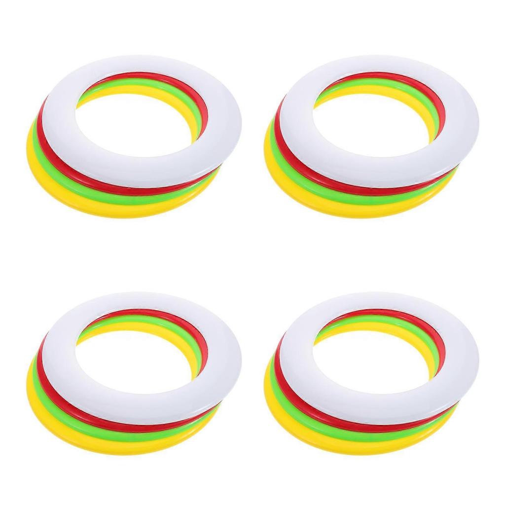 Plastic Flying Disc Toys Hollow Shape for 16Pcs Family Use
