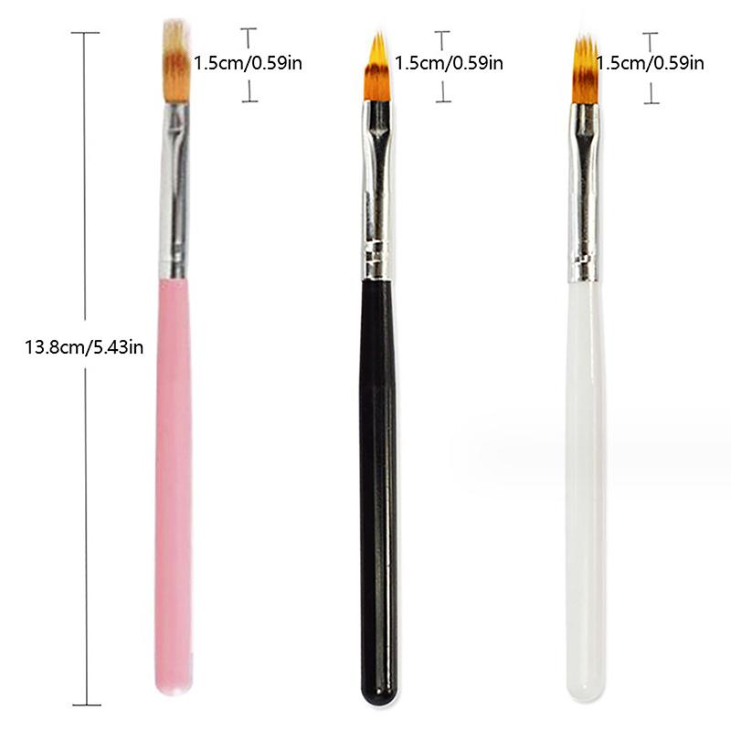 1Pcs Nail Art Brush Gel Brush For Nail Art Ombre Soft Gradient Brush For Manicure Nail Polish Drawing Painting Uv Gel Decor Pen