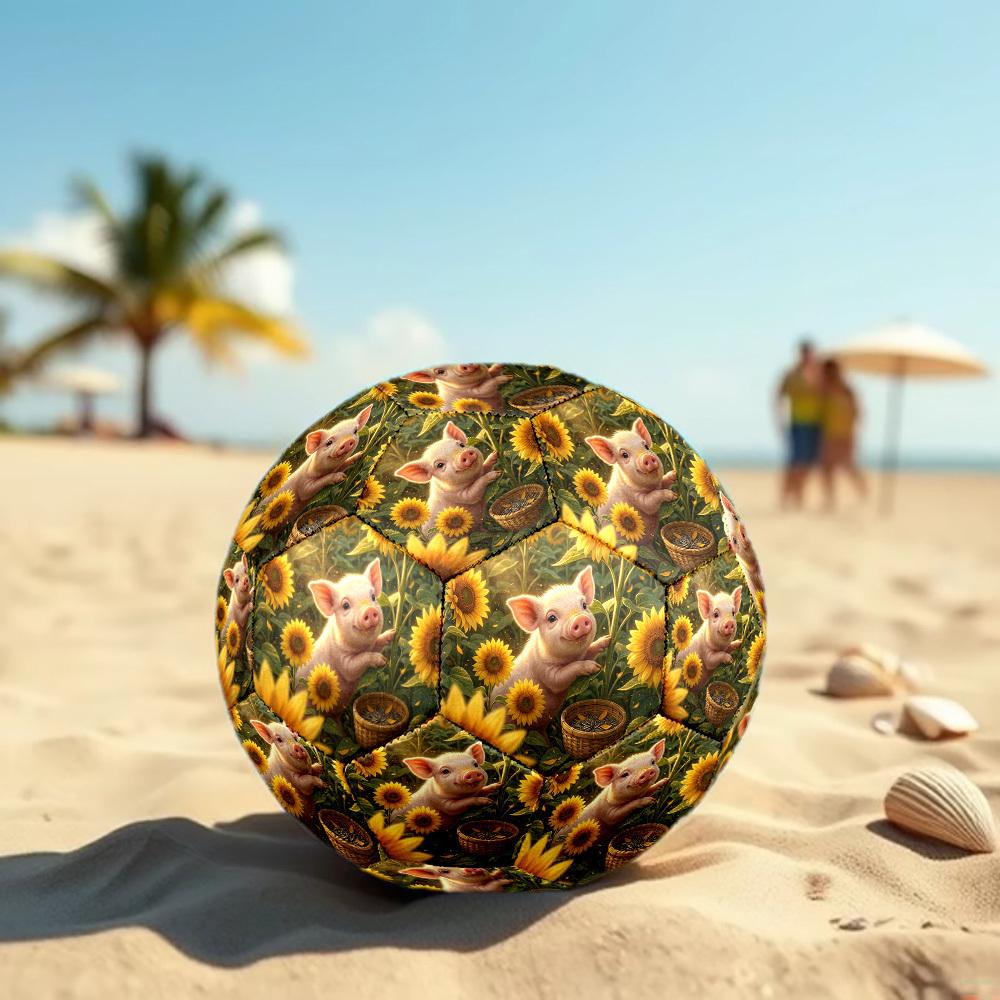 1pc Pig Sunflowers Durable Size 5 Soccer Ball Professional Match Training Football Indoor &Outdoor Sports Ball p60195