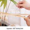 Bamboo Clip Pants Rack with Traceless Hangers - Four-Corner Drying Hanger