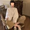 2024 Women's French Lantern Sleeve Shirt - Autumn Design, Loose, Age-Reducing, Versatile Round Neck Bubble Long Sleeve Top