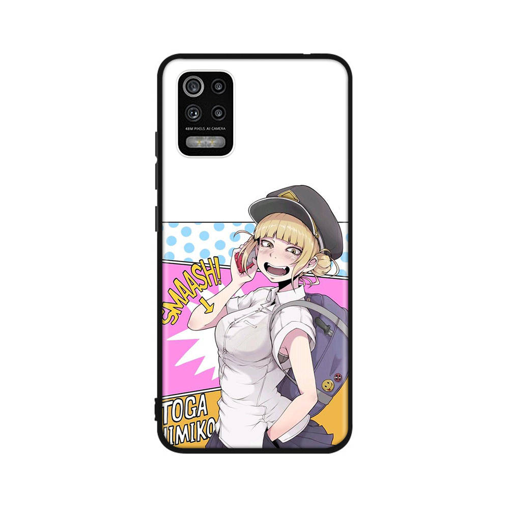 

Чехол DT3 Hero Academia Toga для iPhone 16, 15 Plus, 14, 13, 12, 11 Pro, 8, 7, 6S, 6 SE, 5S, X, XR, XS Max, Realme C30, C33, C31, 9I, Huawei P30, черный, мягкий чехол iPhone 12 Pro капри