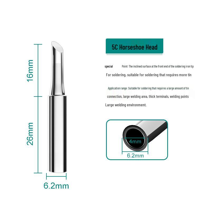 Anlixin 936A Lead-Free Bent Horseshoe Soldering Iron Tip for 937A Station