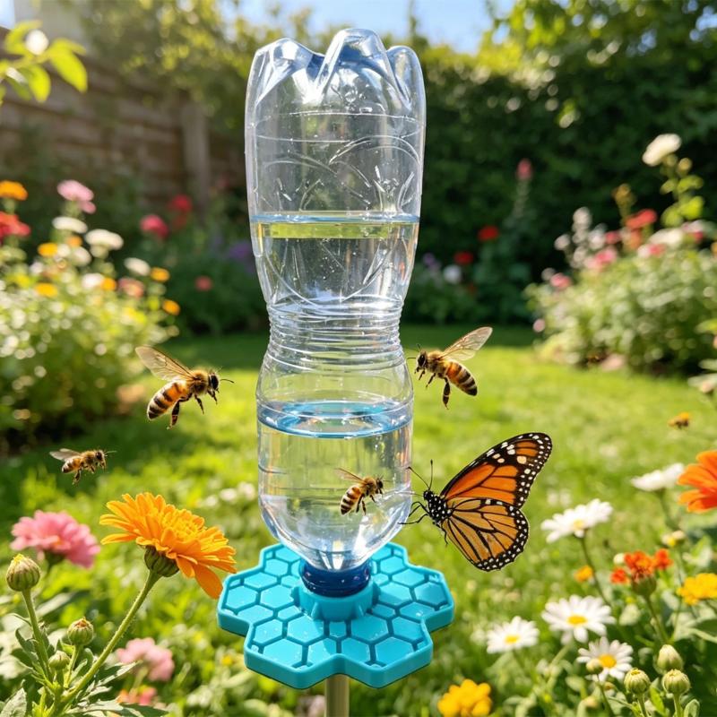 Bee Watering Stations with Innovative Filtration Clean Water Access for Bees