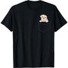 Cute British Bulldog In The Pocket Love English Bulldogs Men Women Girls Kids T-Shirt
