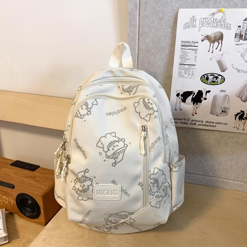 Студенческий школьный рюкзак с мультяшным принтом для девочек — фото 12