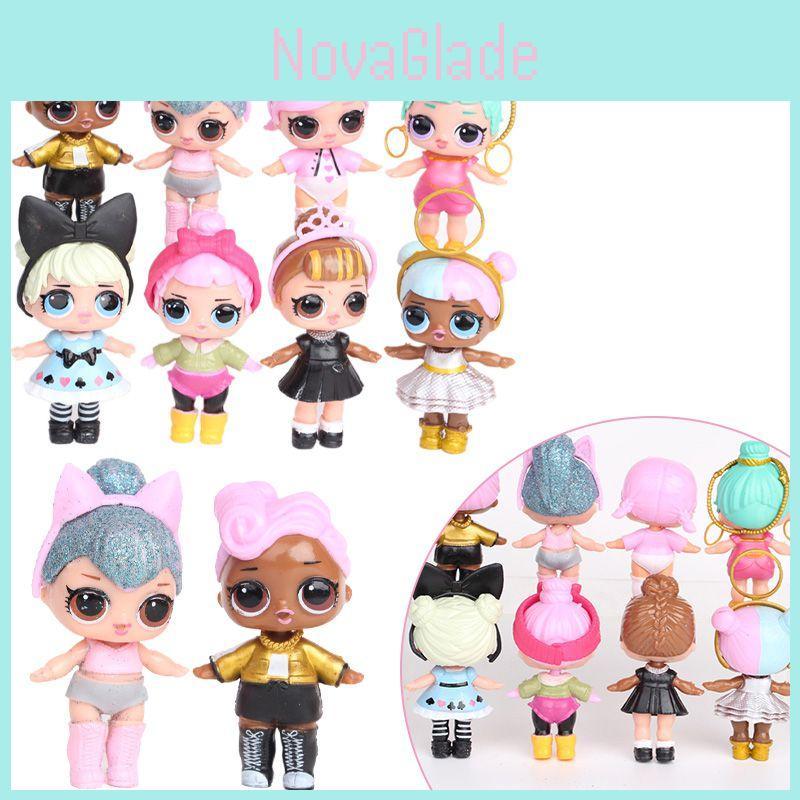 Entzückende 8 Stück Lol Surprise Figur Puppenspielzeug Perfekt für Kinder Geburtstagsdekorationen