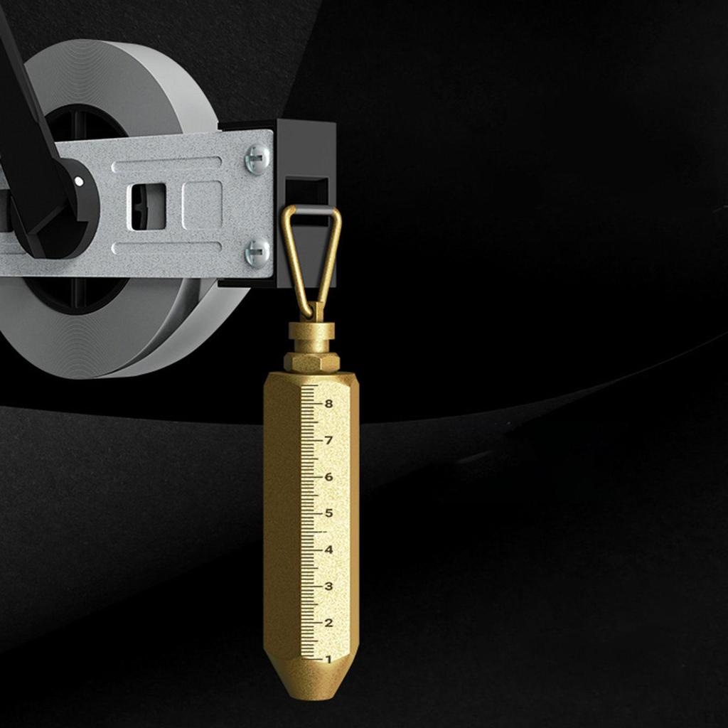 Brass Plumb Bob Oil Tank Measurement Tape with Ruler for Liquid Storage