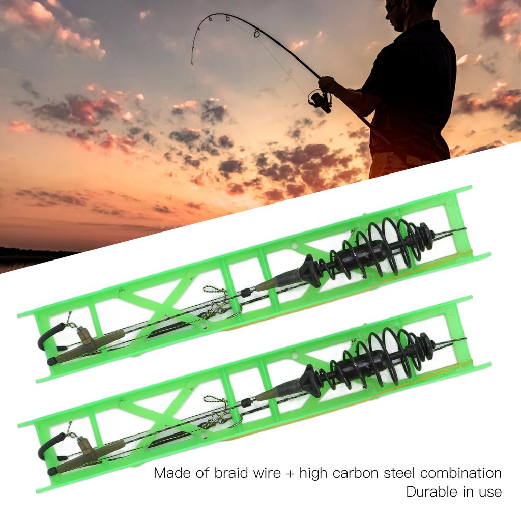 2pcs Fishing Bait Spring Lure Inline Fishing Bait Spring Hanging Tackle Tool with Hooks