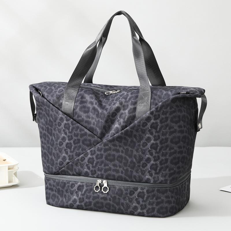 Travel Bag Duffel Bag Leopard Print Large Capacity Fitness Sports Bag