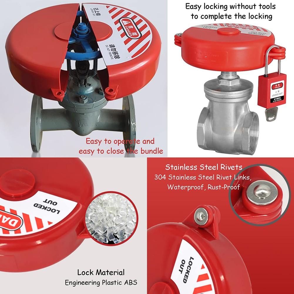 Industrial Safety Gate Valve Lockout Round Tank Gas Bottle Portable