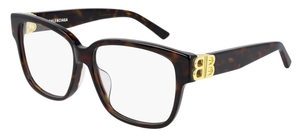 Balenciaga Eyeglasses Frame Women's BB0104O-002 Havana/Gold