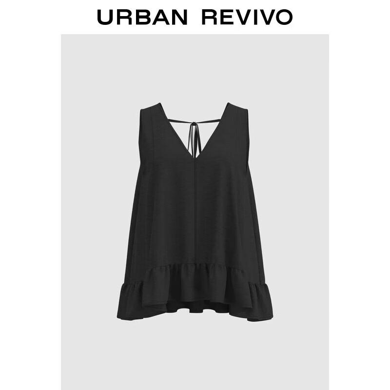 

UR 2025 Autumn Back Tie Ruffle Blouse