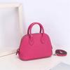 Borsa a tracolla singola in pelle bovina di prima qualità con motivo a litchi, mini borsa piccola portatile da donna