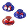 Kids Bowknot Julycostume Top Hat For Hairpin Julycostume Hair Clip Kids Glittered Hair Clip Unisex Bowler Hat Top Hat