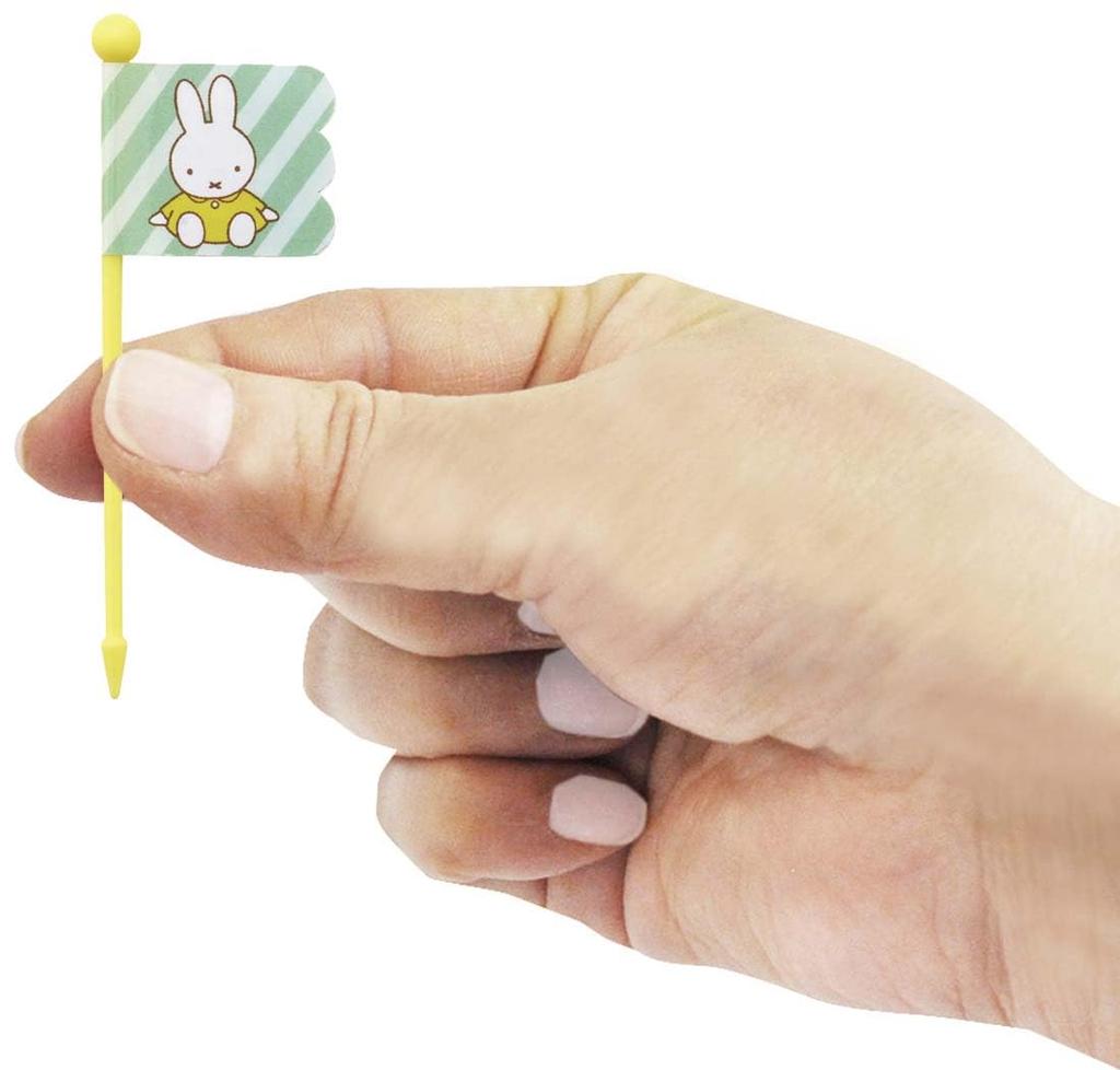 Skater Lunch Miffy Picks, 9-Pack, LKP4-A
