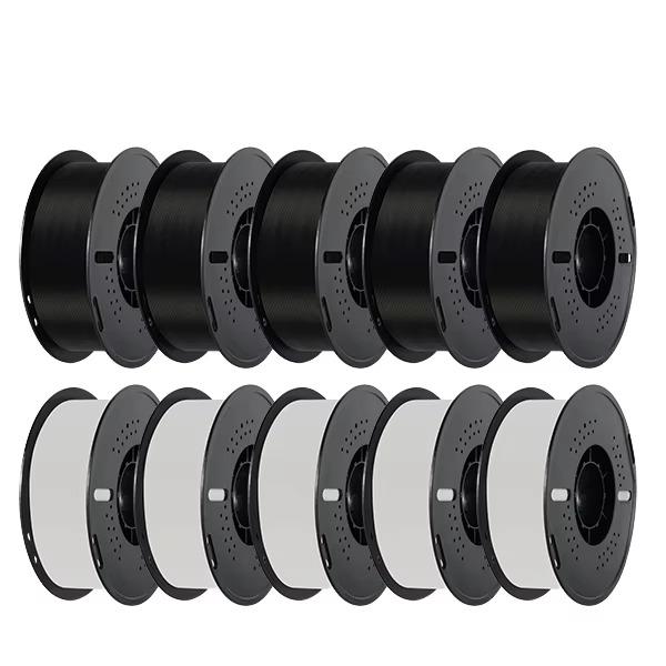 Пластик PETG 1.75 мм Высокоточный филамент для 3D-печати для 3D-принтера PETG&3D Printing Filaments&PETG чёрный