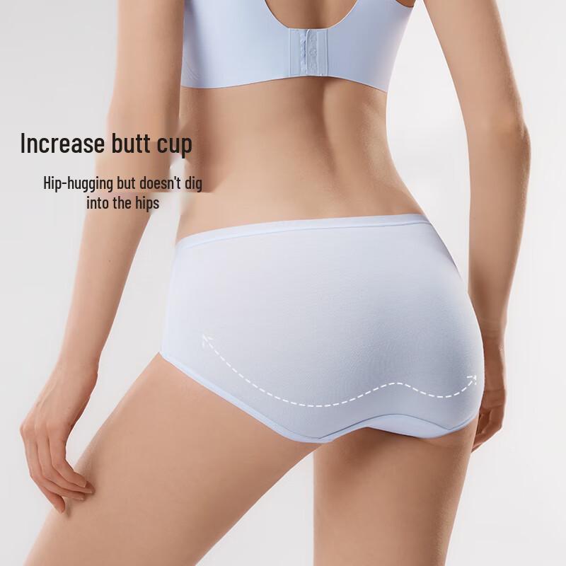 Damen Cloud Soft Lyocell Antibakterielle Nahtlose Unterwäsche 4er-Pack