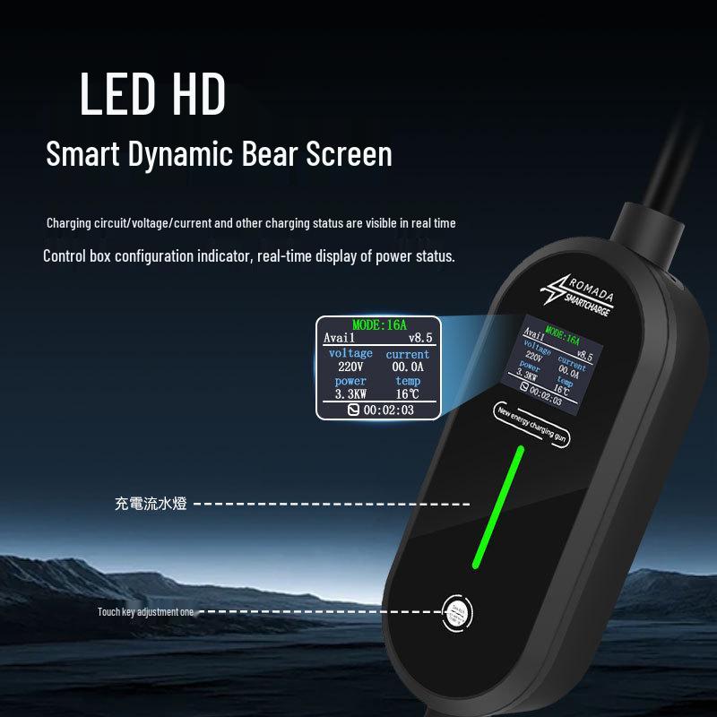 7kW Portable Type2 European Standard EV Charger for Home