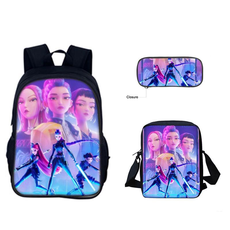 Set Zaino Kpop Hunterxhunter Con Poliestere Traspirante Per L'Uso Scolastico