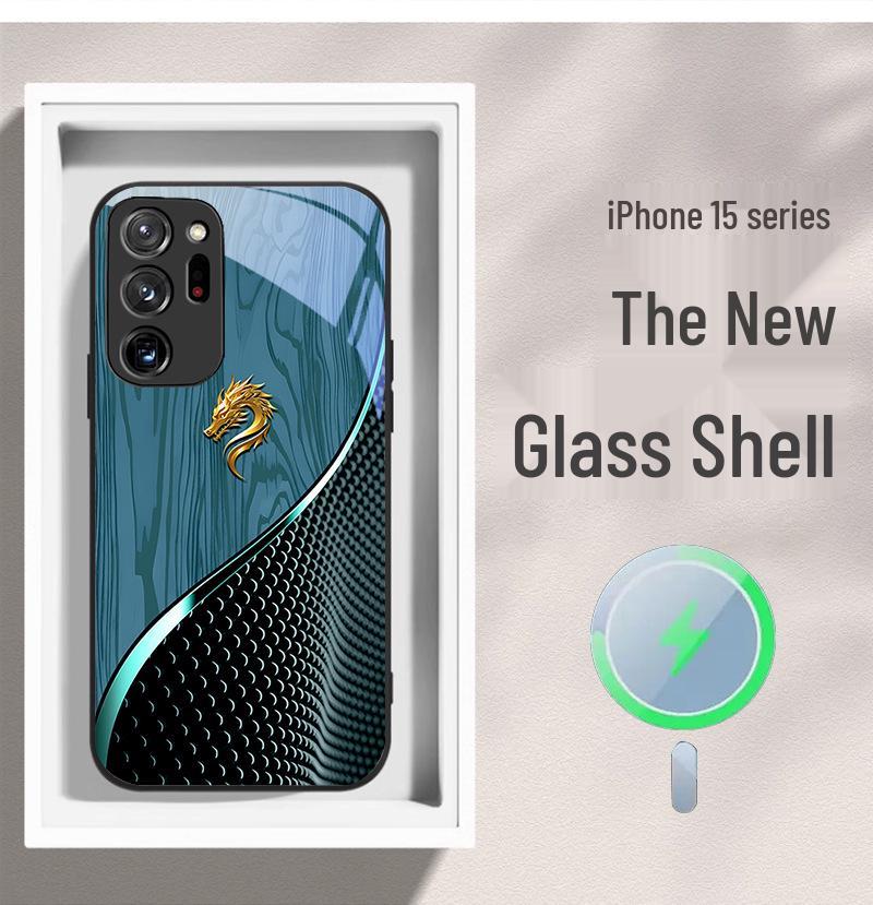 Samsung S11 S21 S23 S20 FE Case - National Trend Dragon Wood Grain, Magnetic Absorption, Fast Selling