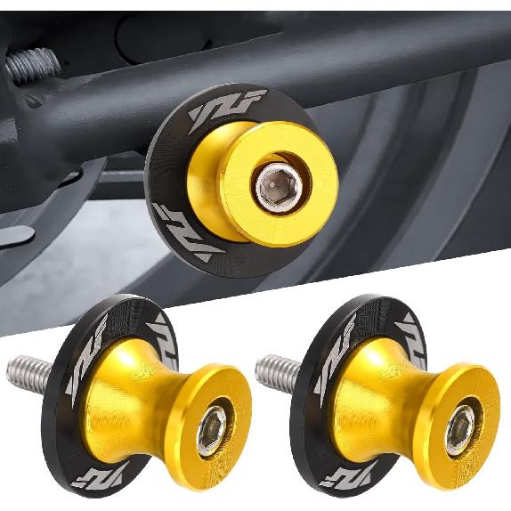 2Pcs Motorcycle Swing Arm Spools for YZF R1 R3 R6 R6S R25 R15 R125 600R Glod