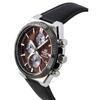 Casio Edifice Analog Chronograph Leather Strap Burgundy Dial Solar EQS-950BL-5A 100M Men's Watch