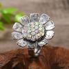 2025 Retro Design Exaggerated Butterfly Ring with Multiple Diamond Inlays