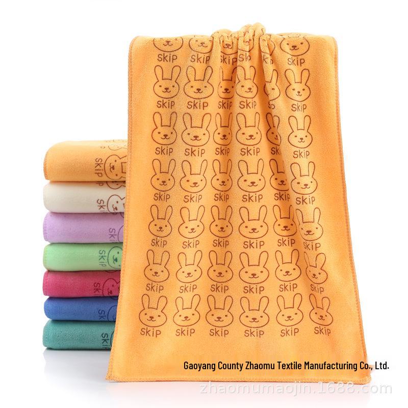 400gsm Soft Microfiber Cartoon Dry Hair & Face Towel – Absorbent & Gentle Gift