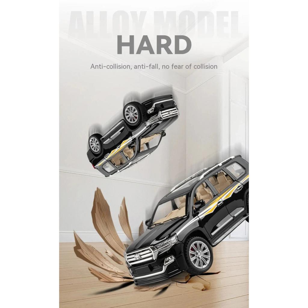 1/24 Toyota Land Cruiser Model, Premium Collectible for Auto Fans, Ideal for Display or Gifting