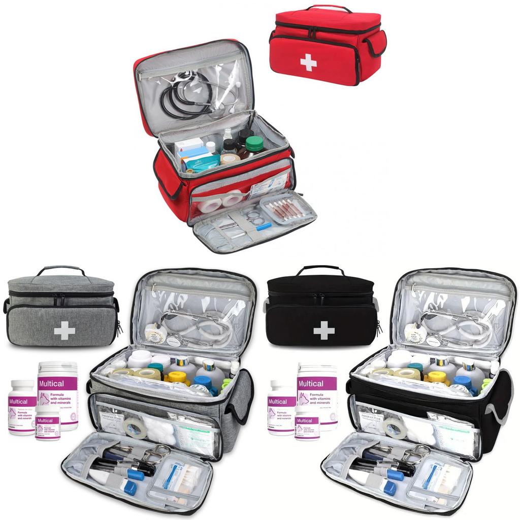 Travel Storage Bag With Multifunctional Medical Organizer For Home And Onthego Use