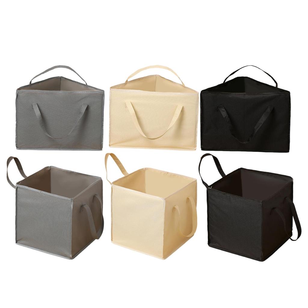 Hanger Organizer, Storage Box with Lid, Waterproof Clothes Organizer Bag And Container Handles,