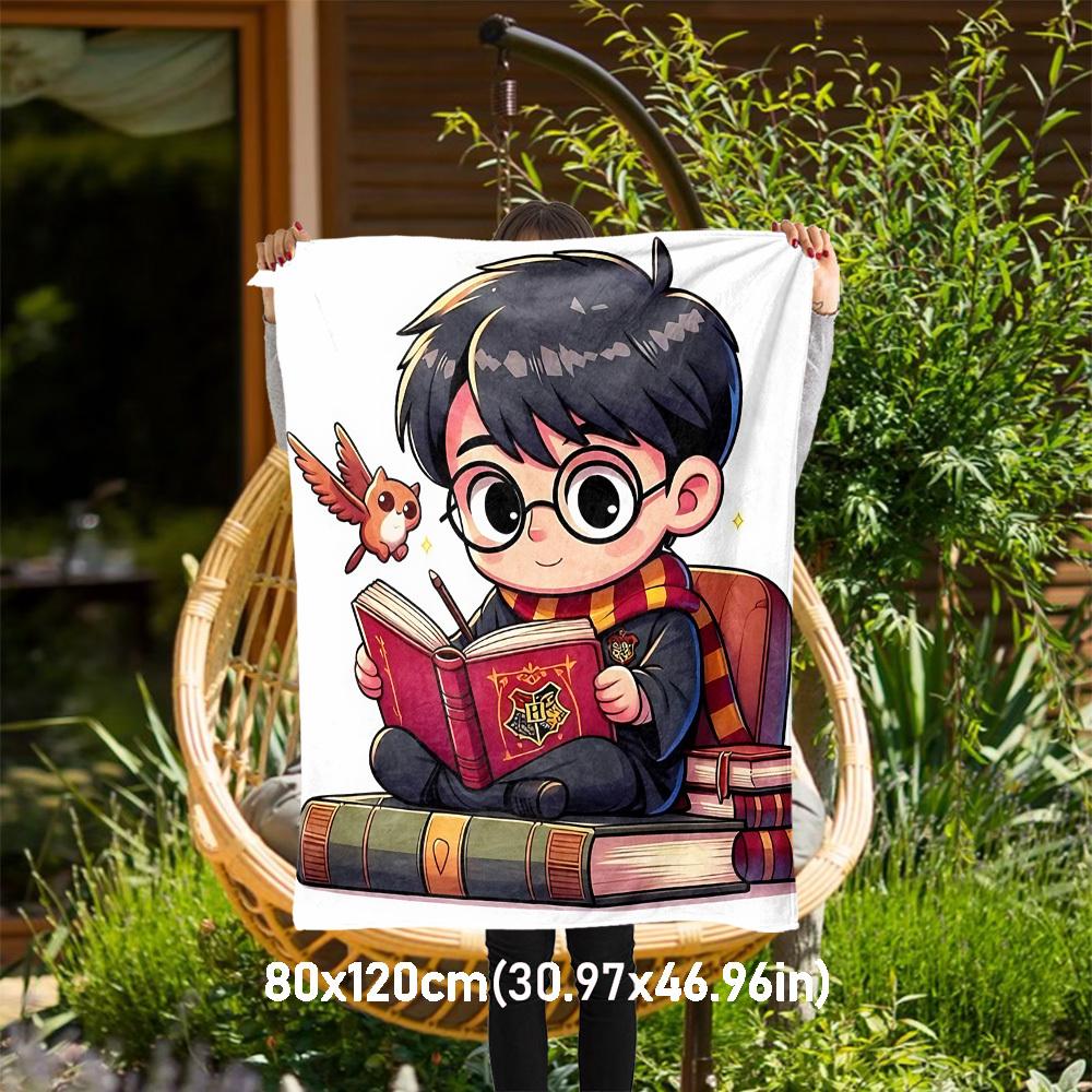 1pc Hogwarts Harry Potter Outdoor Flannel Throw Blanket All Season Soft Warmth,Home Decor 1031200