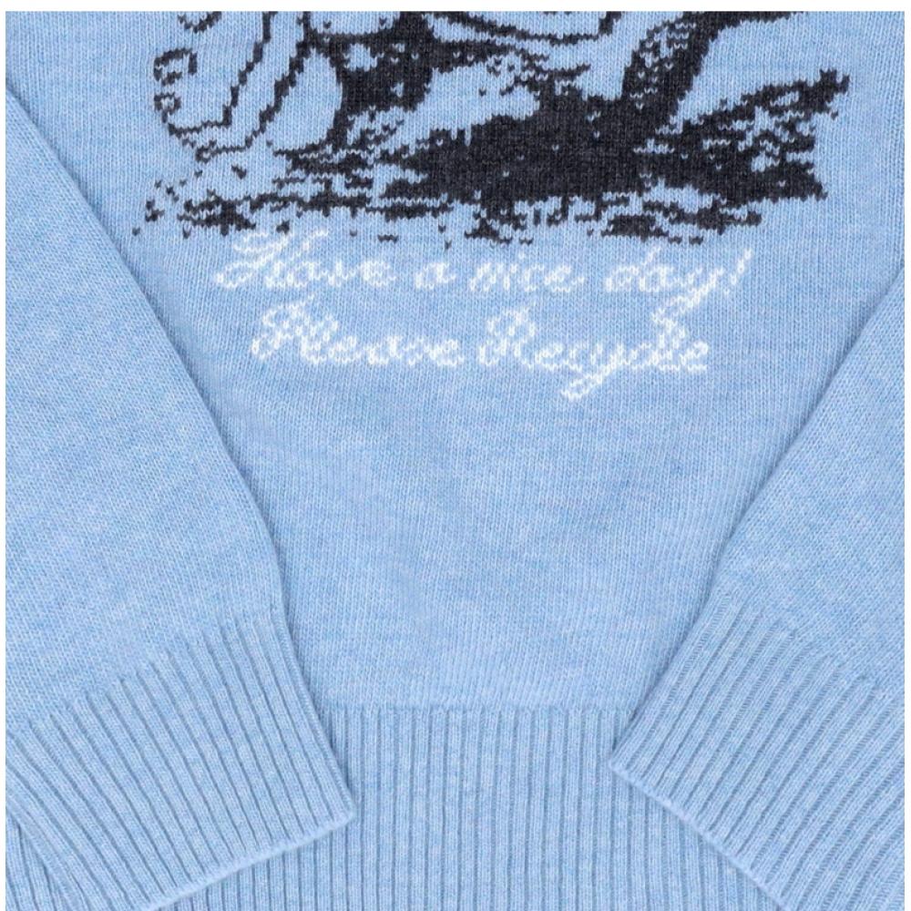Ganni Women Mermaid Logo Wool Mix Knit A1150009 326
