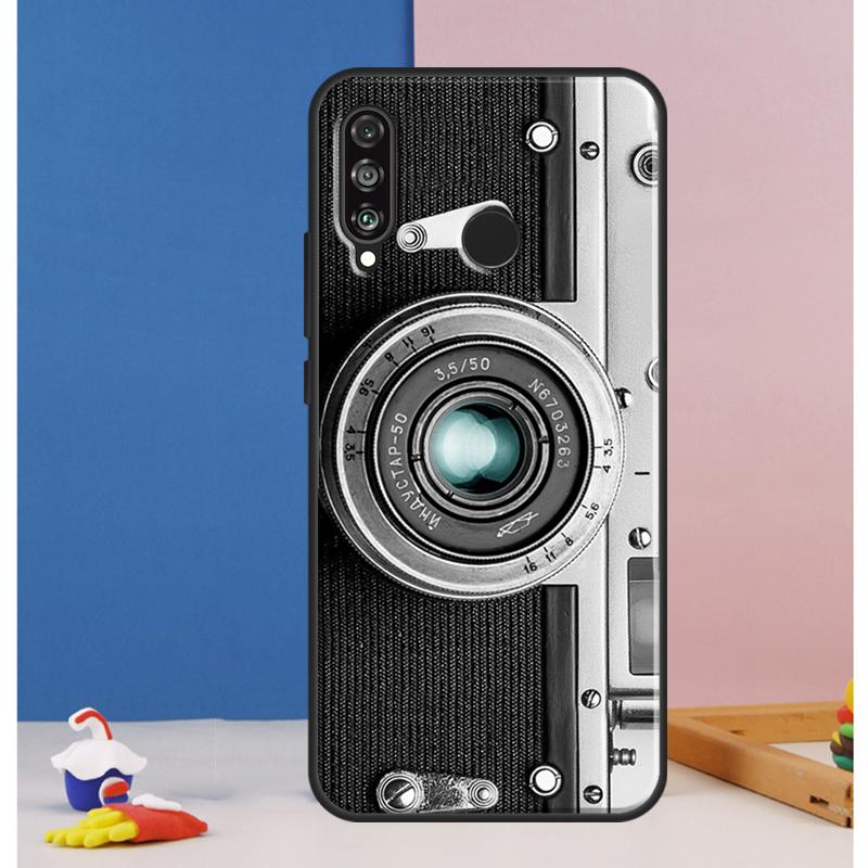Retro Camera Vintage Case For Huawei Nova 12s 7i 8i 11i 12i 9 10 SE Y73 Y90 Y70 Y72 Y61 Y91 P30 P40 Lite P60 Pro