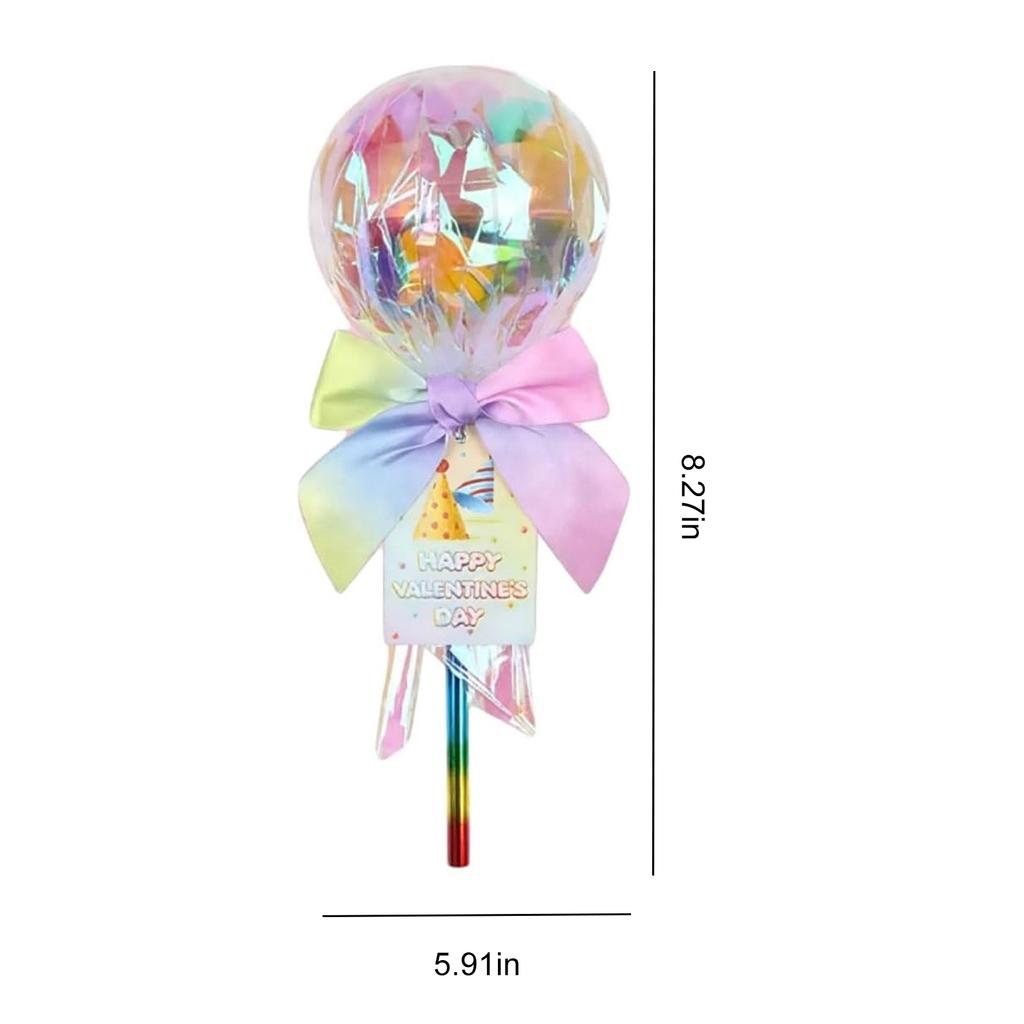 DIY Valentine Gift Exchange for Kids Giant Lollipop Stationery Set with Card for Classroom Exchange Gifts School Party Supplies