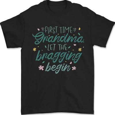 Vovó de Primeira Viagem Camiseta Engraçada para Bebê Recém-Nascido Masculina 100% Algodão