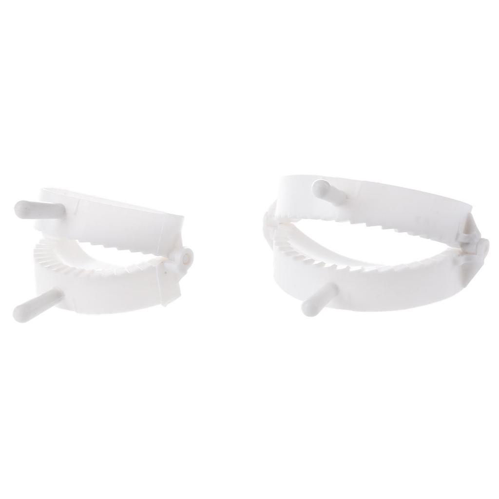 Plastic Meat Pie Dumpling Mould Pastry Press Makers 2 Pcs White