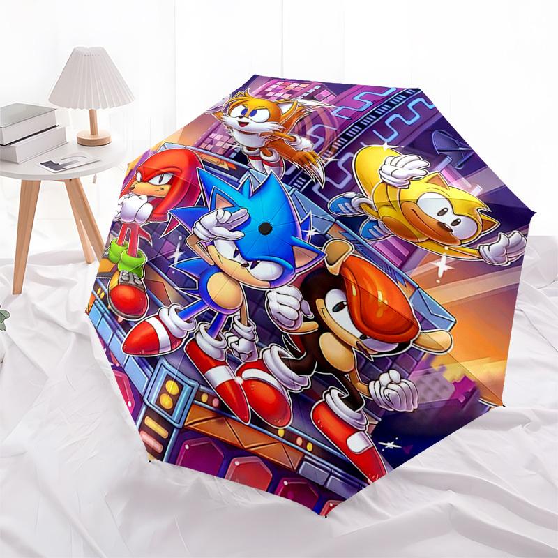 

1pc Fireworks Basketball Player Auto-Open Close Umbrella, Portable 3-Fold Design with Iron Frame, Outdoor, Gift for Fans, Travelers, Daily Use.V058