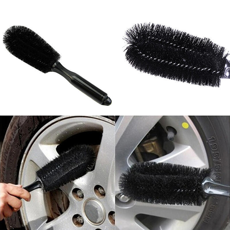 Wheel Tire Rim Scrub Brush Car Truck Motorcycle Bike Washing Cleaning Tool Handy