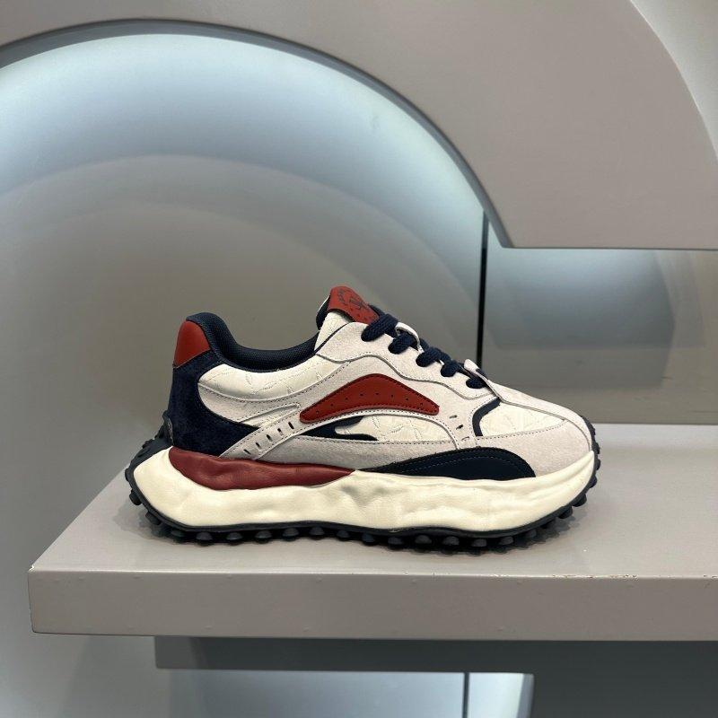 Retro dad shoes autumn new platform leather sports and leisure shoes Forrest Gump 38